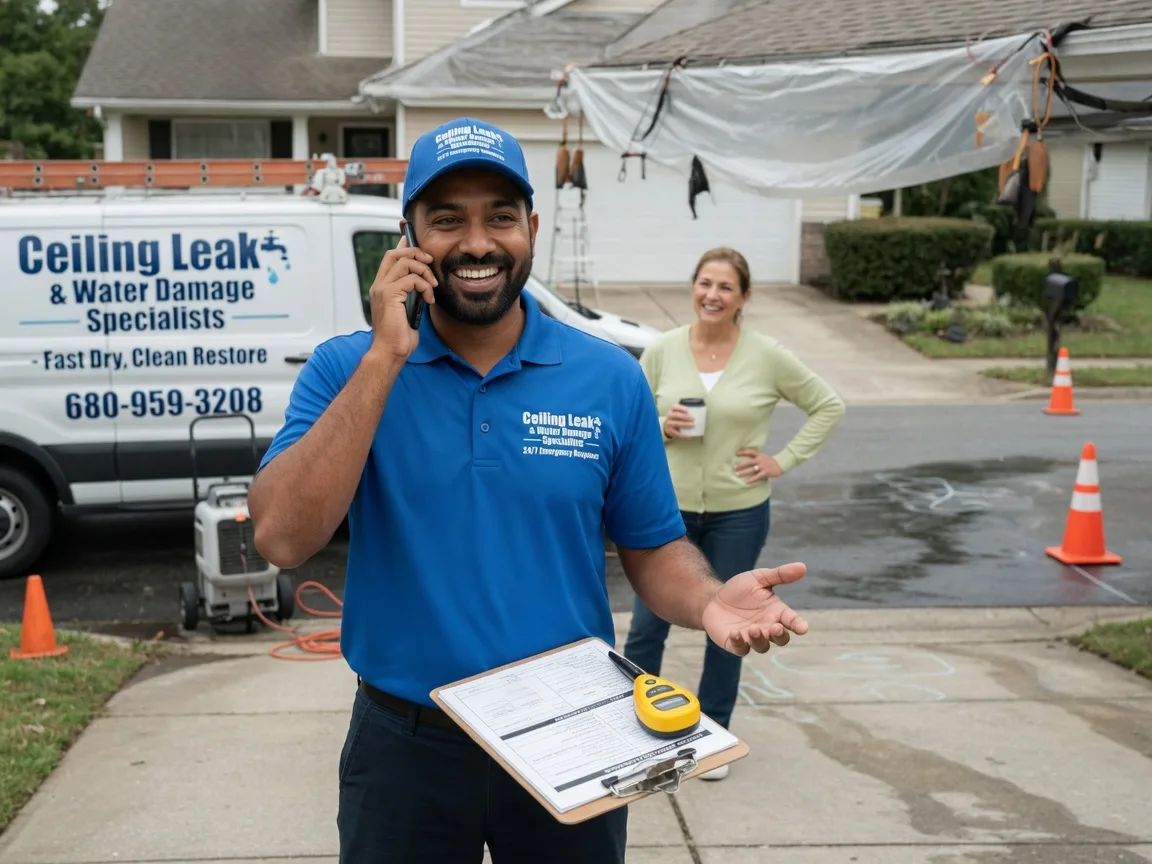 Ceiling Leak Cleanup Naper, NE FAQs